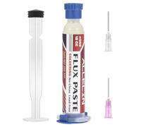 ALLECIN Flussante Senza Piombo 10mL Flussanti per Saldatura 10CC Solder Flux Paste No Clean Flussi per Pasta Saldante AEC-559 con Asta di Spinta e Ago per PCB SMD BGA (1 pezzo)