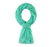 ALLEE DU FOULARD - Cheche, Sciarpa, Chale Premium - 100% cotone - Dimensione 200 x 110 cm - Chèche donna e uomo - Più di 50 colori Uniti, Laguna verde, 110 x 200 cm