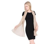 Allée du Foulard - Sciarpa di Cotone 100%, Foulard per Capelli Donna e Uomo, Stola per Matrimonio, Ideale per l'Inverno e l'Estate, Più di 50 Colori Unici e Chic, Cheche Versatile 200 X 110 CM (Beige)