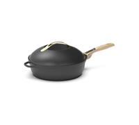 COOKUT - La Favolosa Padella 8 in 1 - Modello Piccolo 24 cm - Sostituisce Più Utensili - 2 Maniglie Rimovibili, Cestello Vapore/Frittura, Spatola in Legno - METEORE