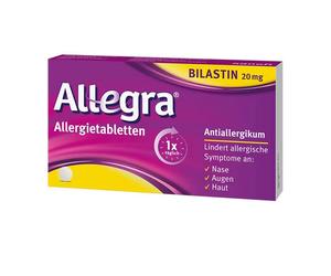 Allegra allergy tablets 20mg 20 pc
