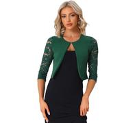 Allegra K Donna Shrug con Maniche in Pizzo Giacca Formale per Abiti da Sera
