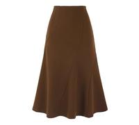 Allegra K Gonne a coda di pesce per le donne Business Casual Panel Midi Gonna, Marrone, L