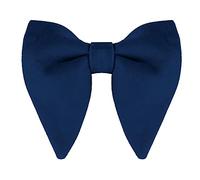 Allegra K Papillon pre-annodato solido per donne uomini formale festa ballo papillon in velluto, Blu scuro, Taglia unica