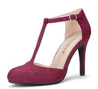 Allegra K Sandals, Scarpe décolleté Donna, Borgogna, 36 EU