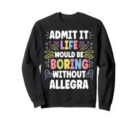 Allegra Personalized Name Funny Cute Custom Allegra Name Felpa