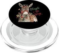 Allegria festiva a forma di asino Jingle All The Way PopSockets PopGrip per MagSafe