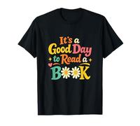 Allegro Buon Giorno per Leggere Un Libro Accogliente Caldo Bookworm Maglietta