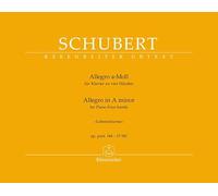 Allegro for Piano Four-hands in A minor op. post. 144 D 947 "Lebensstürme". BÄRENREITER URTEXT