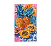 Allegro Frutti Tropicali Colazione Ananas Yard House Bandiere 0,9 x 1,5 m Stagione Auguri Banner con occhielli Indoor Outdoor Party Decorazioni per la casa