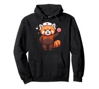 Allegro Red Panda Nurse - Dolce Medical Companion Art Felpa con Cappuccio