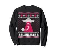 Alleluia, divertente alieno brutto maglione, ufo cattivo maglione Felpa