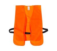 Allen Company Adult Blaze Orange Hunting Vest with a Hook and Loop Closure - High-Visibility Saftey Gear for Men and Women - Fits over Clothes and Jacket - Large