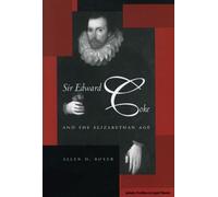 Allen D. Boyer Sir Edward Coke and the Elizabethan Age (Tascabile)