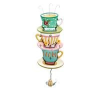 Allen Designs Spot of Tea Clock (tazze da tè impilate)