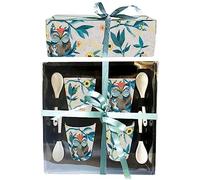 Allen Designs - Tazza decorativa Set 4 tazze con cuilen gufi e mochil