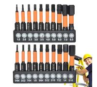 Allen Key Drill Bit Set - S2 Steel Hex Metric And Inch Drill Kit