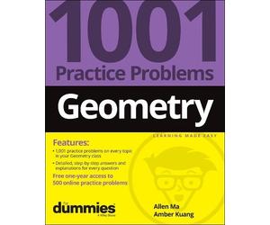 Allen Ma Amber Geometry: 1001 Practice Problems For Dummies (+ Free (Tascabile)