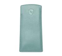 ALLEN & MATE Custodia per occhiali in vera pelle, sottile, morbida, per occhiali da lettura, con panno per la pulizia del vetro, D. Laguna Premium, Taglia unica