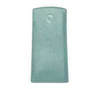 ALLEN & MATE Custodia per occhiali in vera pelle, sottile, per occhiali da | 100% vera pelle, dimensioni interne adatte fino a 14 cm di larghezza x 4,5 cm di altezza lenti, panno per la pulizia degli