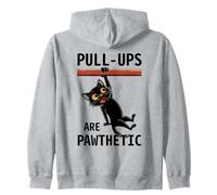 Allenamento Cat Pull-ups Sono Pawthetic Gym Kitten Felpa con Cappuccio