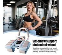 Allenamento con Ab Roller Wheel per la forza del core addominale, allenamento in