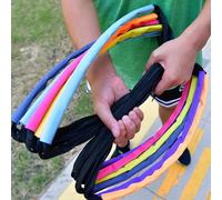 Allenamento con la scala di agilità, salto ostacoli per sport