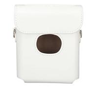 Allenamento da Camera in Pelle PU, Classico Borsa per il Deposito retrò per la Pelle per la Stampante Fotografica (WHITE)