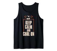 Allenamento dei Bicipiti Bodybuilder Keep Calm And Curl On Canotta