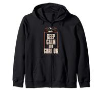 Allenamento dei Bicipiti Bodybuilder Keep Calm And Curl On Felpa con Cappuccio