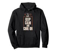 Allenamento dei Bicipiti Bodybuilder Keep Calm And Curl On Felpa con Cappuccio