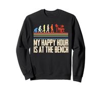 Allenamento del Petto Bodybuilder Happy Hour At The Bench Felpa
