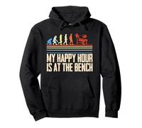 Allenamento del Petto Bodybuilder Happy Hour At The Bench Felpa con Cappuccio