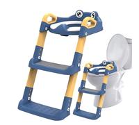 Allenamento della del bagno - sedile di allenamento per andare in bagno con passo | Sedile per WC per bambini e passi | Guardia spray pieghevole per sedia anti-scivolamento | Manij
