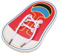 Allenamento delle scarpe, in legno, impara a legare le tue scarpe da infilare e allacciare le scarpe, kit di apprendimento precoce | Allacciatura per infilare scarpe da allenamento per l'apprendimento