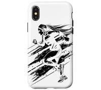Allenamento di corsa per triathlon per donne runner Custodia per iPhone X/XS