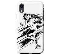 Allenamento di corsa per triathlon per donne runner Custodia per iPhone XR