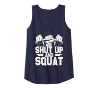 Allenamento motivazionale in palestra con zitto e squat Canotta