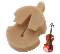 Allenamento muto - armoniche leggere violino di gomma pratico | Violino muto affidabile | Gomma rotonda in gomma accessoria per la pratica personale della musica