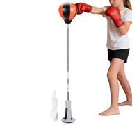 Allenamento per da boxe - Palla reflex da boxe 1100 G, cavalletto regolabile in altezza | di stabilità base di aspirazione Velocità di reazione Attrezzatura per l'allenamento