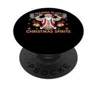 Allenamento per sollevare gli spiriti natalizi PopSockets PopGrip Adesivo