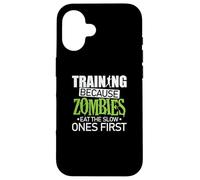 Allenamento perché gli zombi mangiano prima i lenti Custodia per iPhone 16