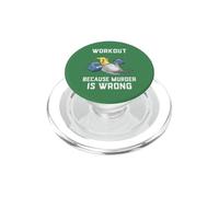 Allenamento perché l"omicidio è sbagliato divertente pappagallo Cockatiel Bird PopSockets PopGrip per MagSafe