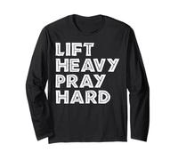 Allenamento Sollevamento Pesante Pregare Duro Palestra Fitness Cristi Maglia a Manica