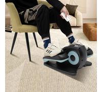 Allenamento sotto la scrivania con telecomando e display per esercizi a pedale seduti per il recupero delle gambe per l'allenamento dell'home office