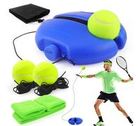 Allenamento Tennis Trainer Elastico, Gioco Tennis con Pallina Legata con la Corda, Allenatore Tennis da Solo con 2 Sfere di Ricambio con Corda, per Allenamento Tennis da Solo