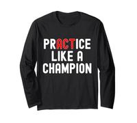 Allenati Come Un Campione Tee Sports Athletics Team Player Maglia a Manica