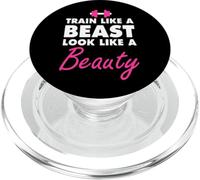 Allenati come una bestia, assomiglia a una bellezza - Gym Fit Motivation PopSockets PopGrip per MagSafe