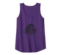 Allenati Come Una Bestia: Fierce Lion Motivational Canotta, Donna, Viola, L