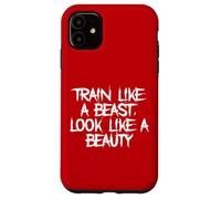 Allenati come una bestia, guarda come una palestra di bellezza Fitness Custodia per iPhone 11